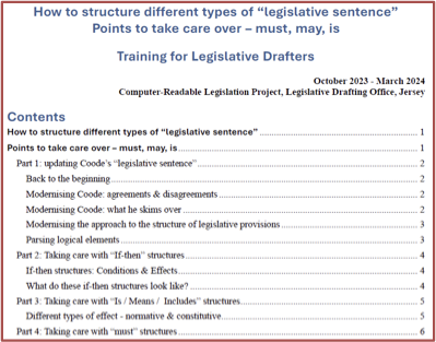 Draft of non-tech training materials